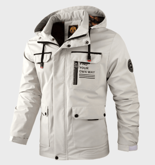 Adrien | Veste Hivernale Structurée pour Hommes avec Imprimé Statement
