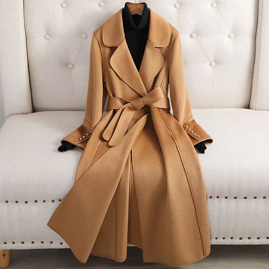 Alizée | Trenchcoat Long Ceinturé pour Femme