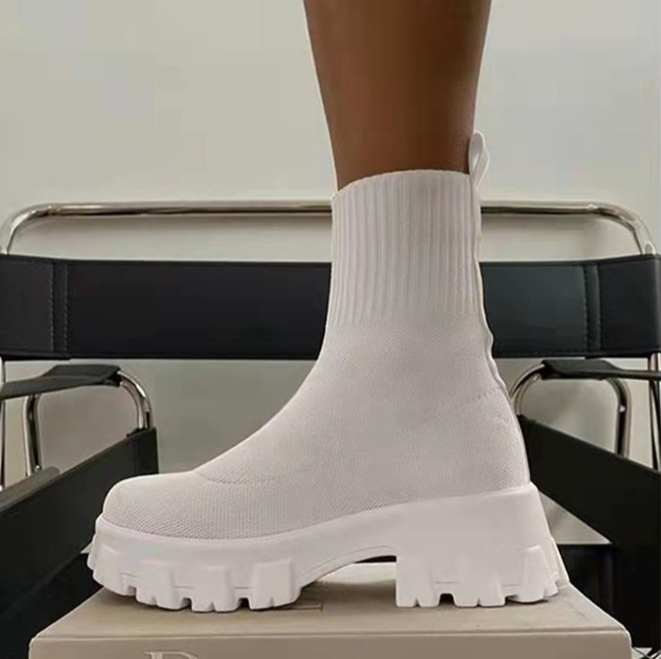 Amaya | Bottines Tissu à Talons Hauts pour Femme