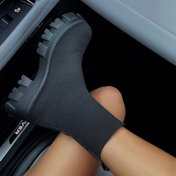 Amaya | Bottines Tissu à Talons Hauts pour Femme