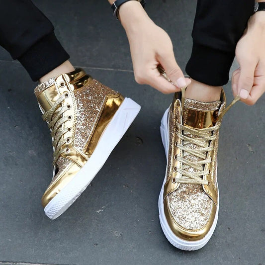 Enzo | Baskets Glitter pour Hommes au Style Audacieux