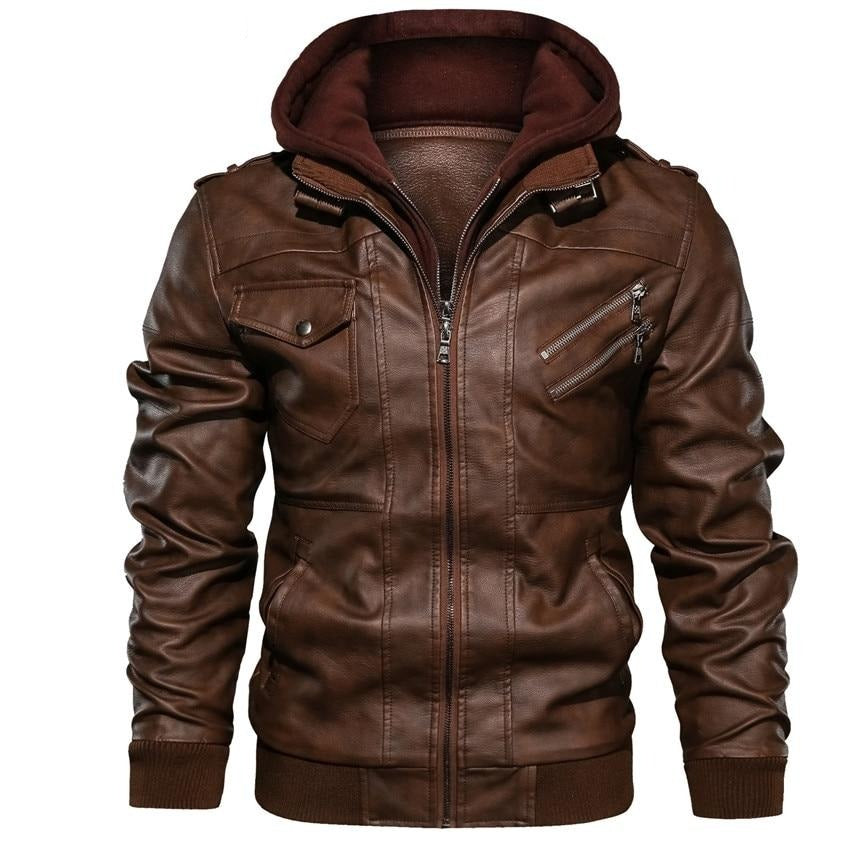 Enzo | Veste de motard avec capuche pour hommes