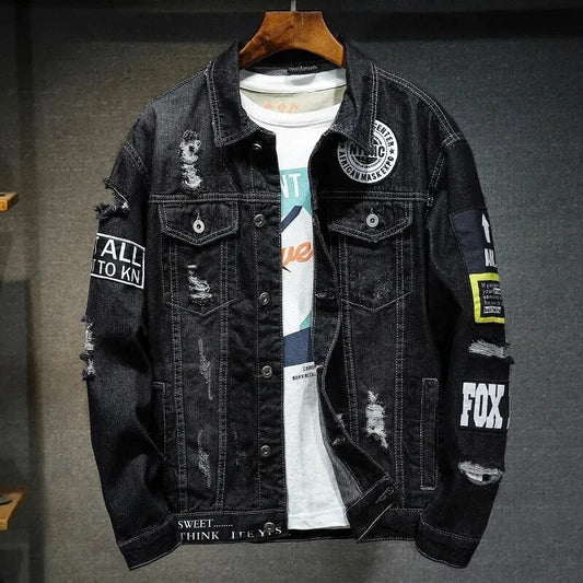 Hugo | Veste en Denim Déchiré pour Hommes