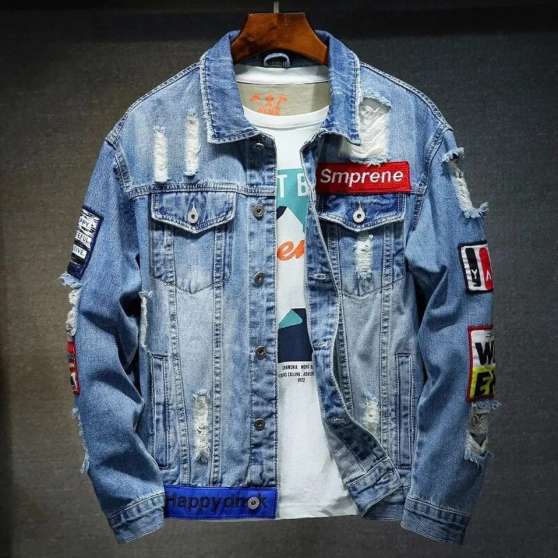 Hugo | Veste en Denim Déchiré pour Hommes