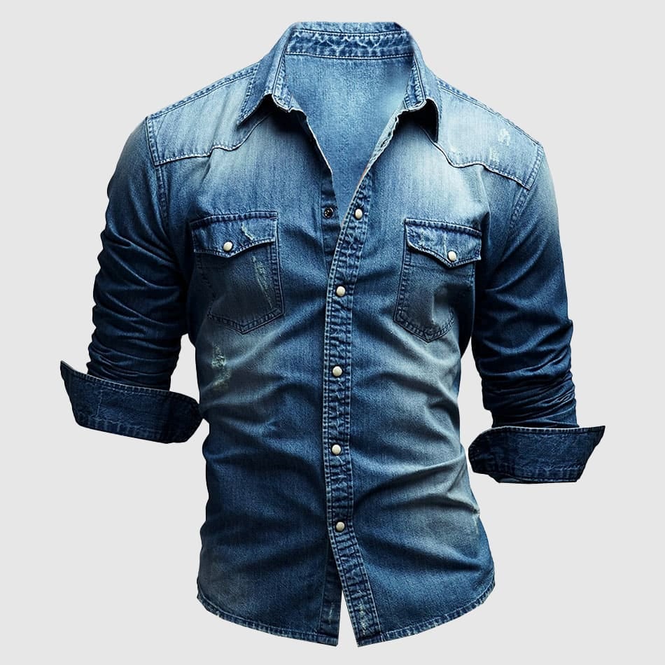 Julien | Polo en Denim Slim Fit pour Homme