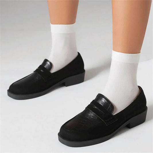 Livana | Mocassins Classiques à Talon Bas pour Femme