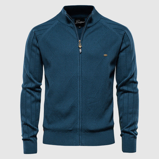 Lorenzo | Cardigan Zippé en Coton pour Homme