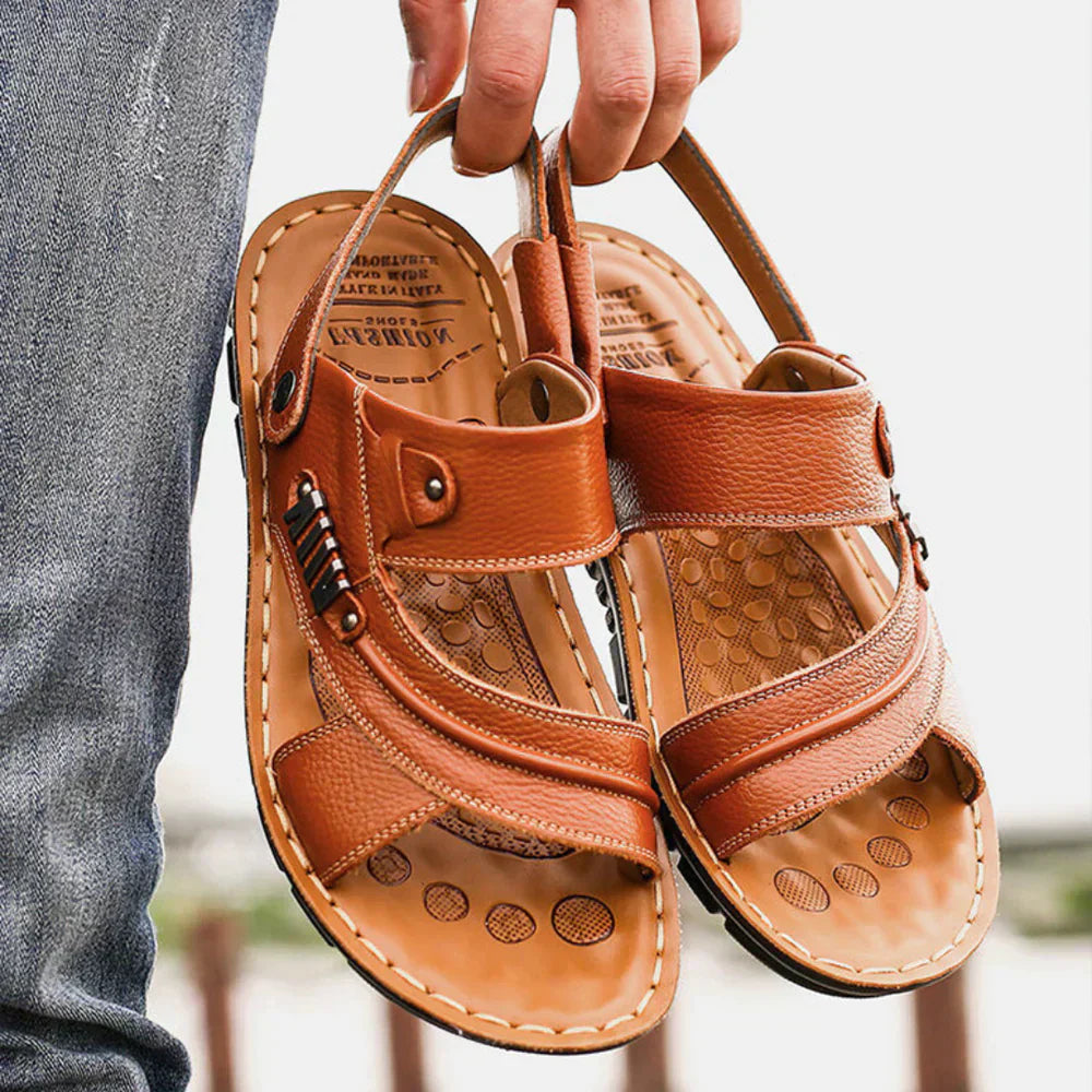 Lucien | Sandales Vintage en Cuir pour Hommes