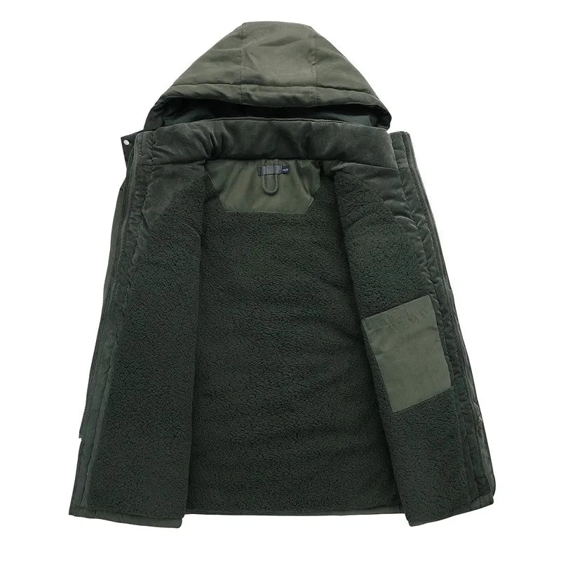 Adrien | Parka Militaire pour Hommes avec Doublure en Fleece Cachemire