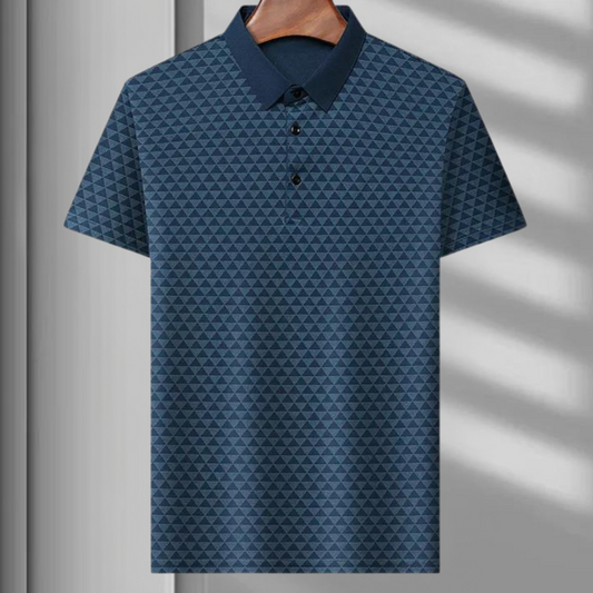 Marc | Polo Homme à Motifs Géométriques