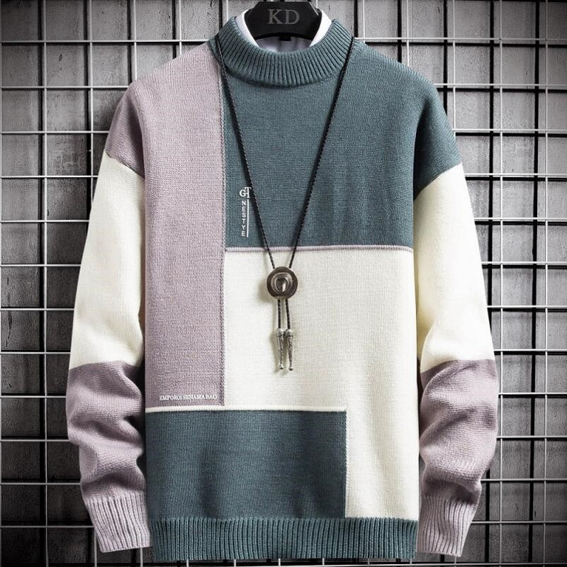 Matteo | Pull Patchwork Douillet pour Homme