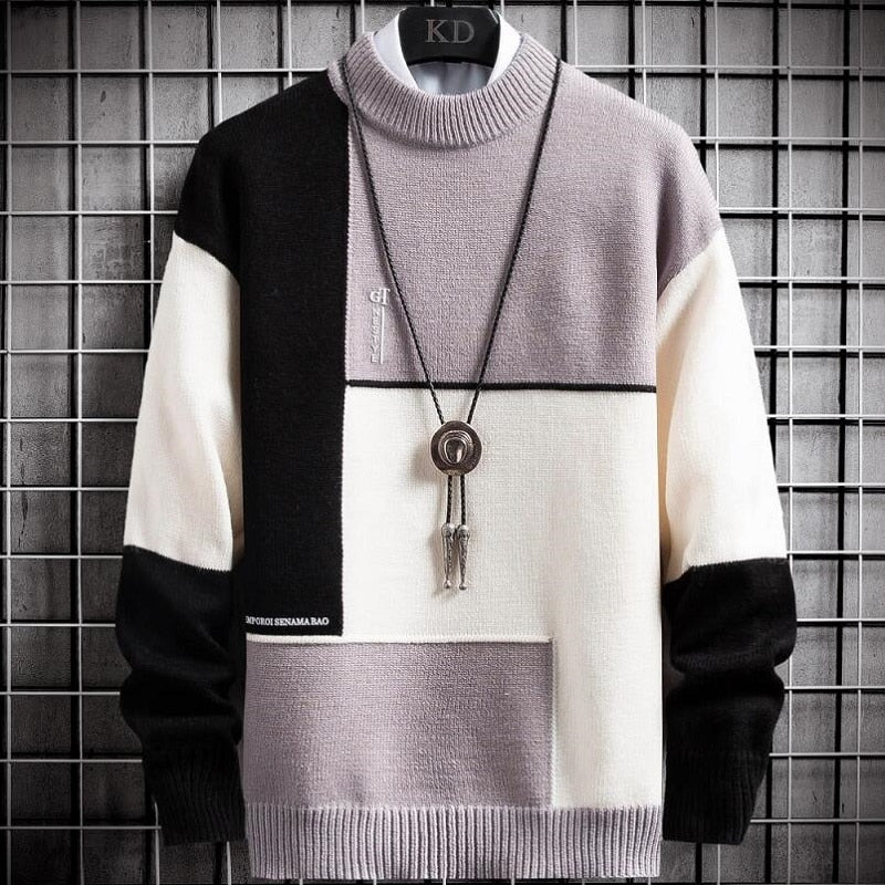 Matteo | Pull Patchwork Douillet pour Homme