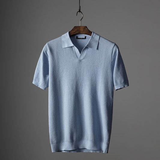 Mauris | Polo Tricoté à Manches Courtes pour Homme