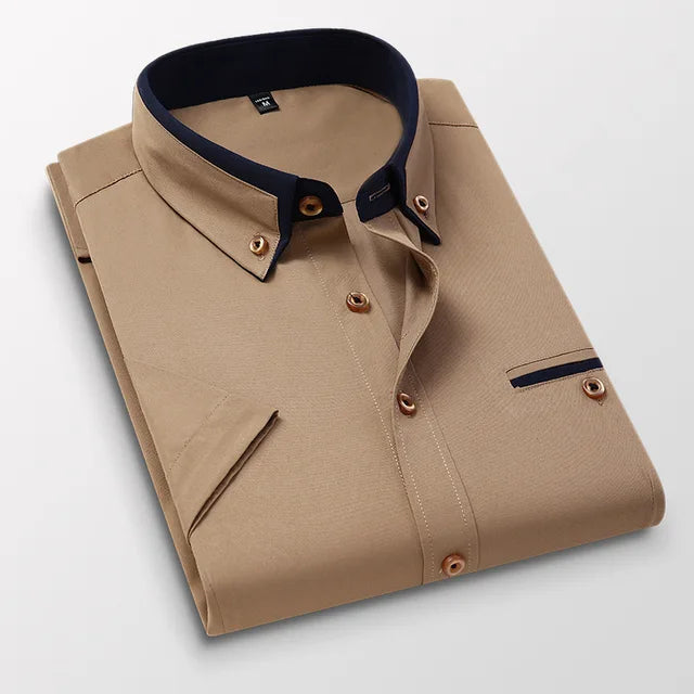 Milan | Chemise Homme à Manches Courtes Élégante