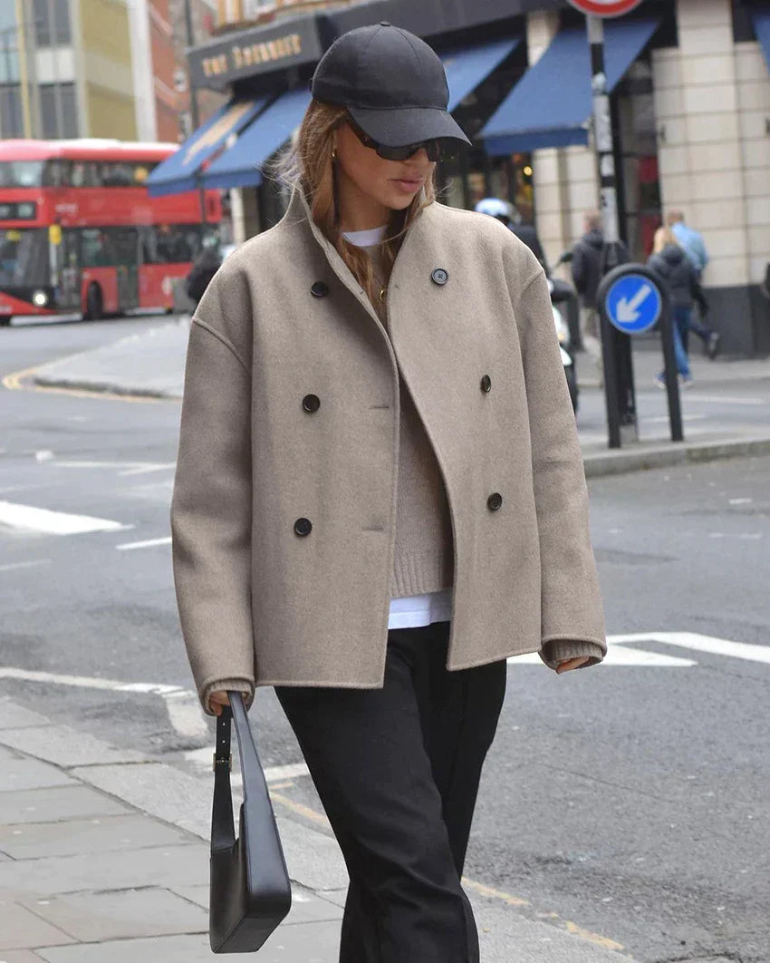 Noémie | Manteau Oversize à Boutons pour Femmes