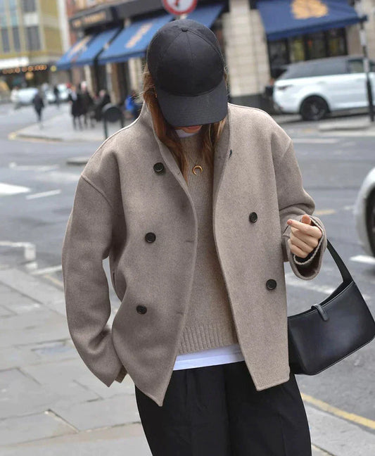 Noémie | Manteau Oversize à Boutons pour Femmes