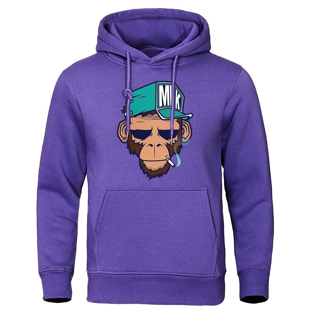 Léo | Hoodie Original pour Hommes avec Motif Singe Stylé