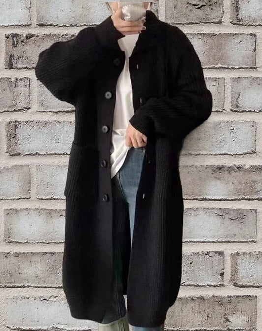 Claire | Cardigan long en laine élégant pour le style d'hiver des femmes