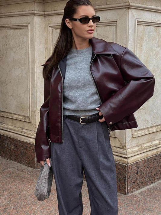 Selina | Blouson Court Style Vintage pour Femme