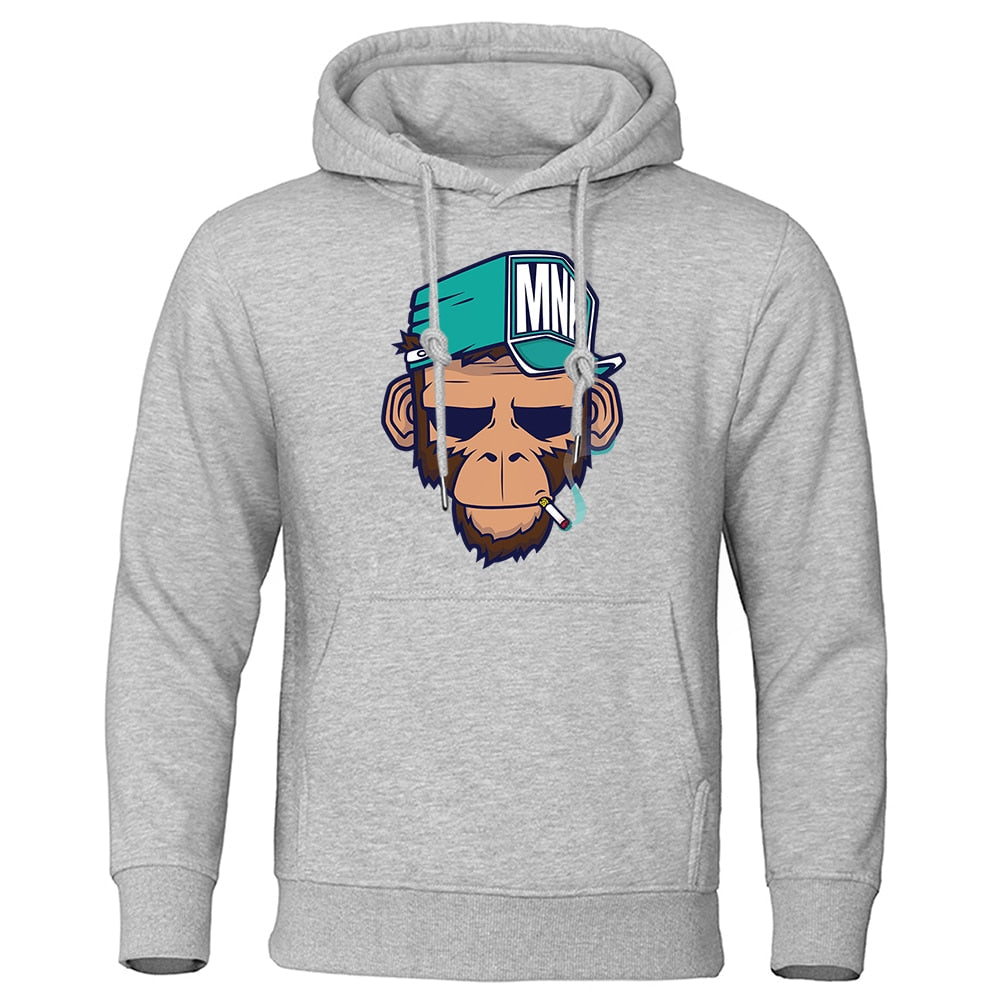 Léo | Hoodie Original pour Hommes avec Motif Singe Stylé