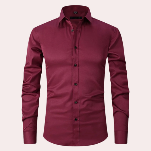 Théo | Chemise Homme Stretch à Manches Longues au Confort Moderne