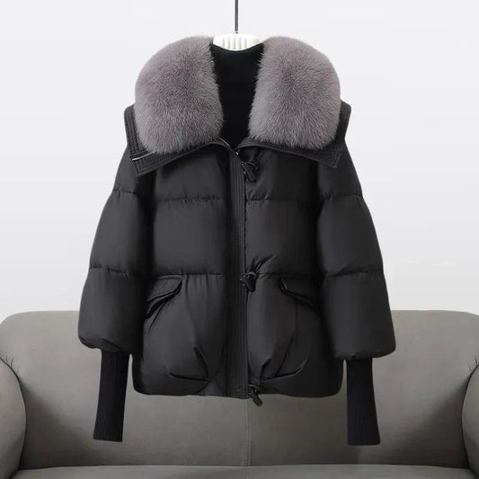Ivana | Manteau d’Hiver Stylé avec Col Luxe