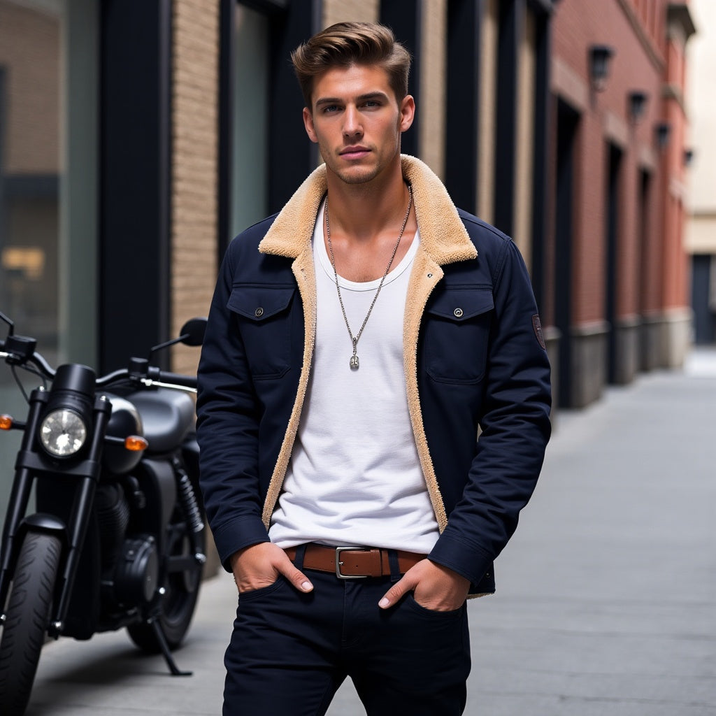 Victor | Blouson aviateur vintage pour homme, l'allure chaude et intemporelle