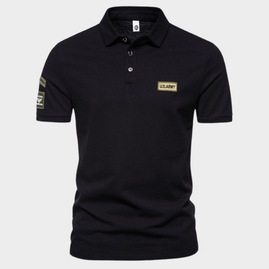 Victor | Polo Homme à Look Vintage Militaire