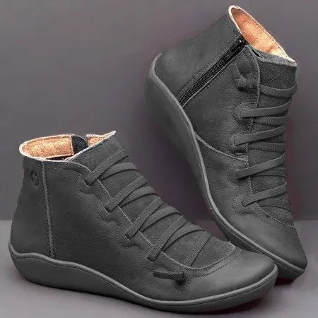 Amélie | Bottines en Cuir Doublées pour l’Hiver