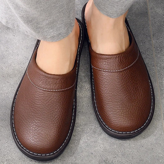 Jules | Chaussons en Cuir Robustes et Confortables pour Hommes